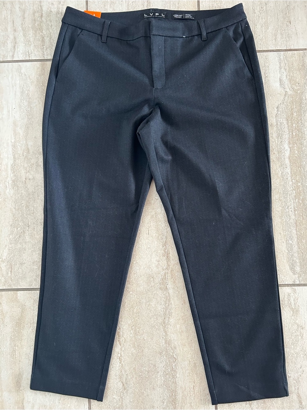 VPL Men's Black Tailored Dress Pants